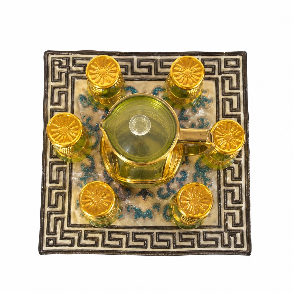 VITRAVIA EMERALD-GOLD BEVERAGE SET.jpeg