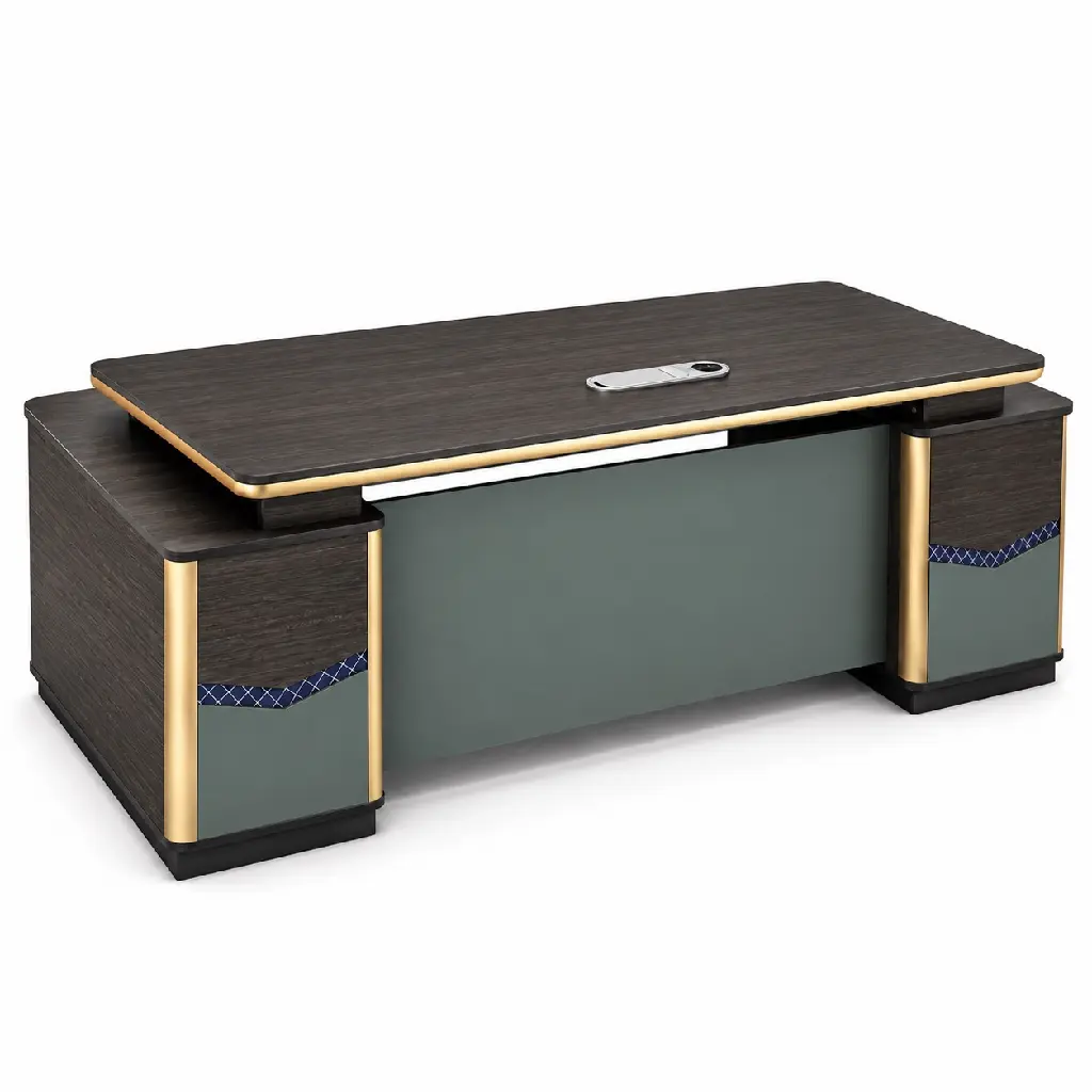 Modern Charcoal Executive Desk Setup FRONT.webp