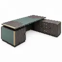 CORVELLIS EXECUTIVE OFFICE TABLE – WALNUT, SAGE & GOLD.webp