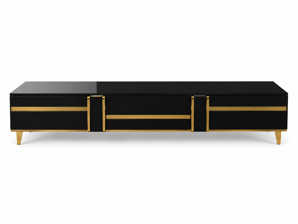 [Tv 211] NOIR ROYALE GOLD TV STAND