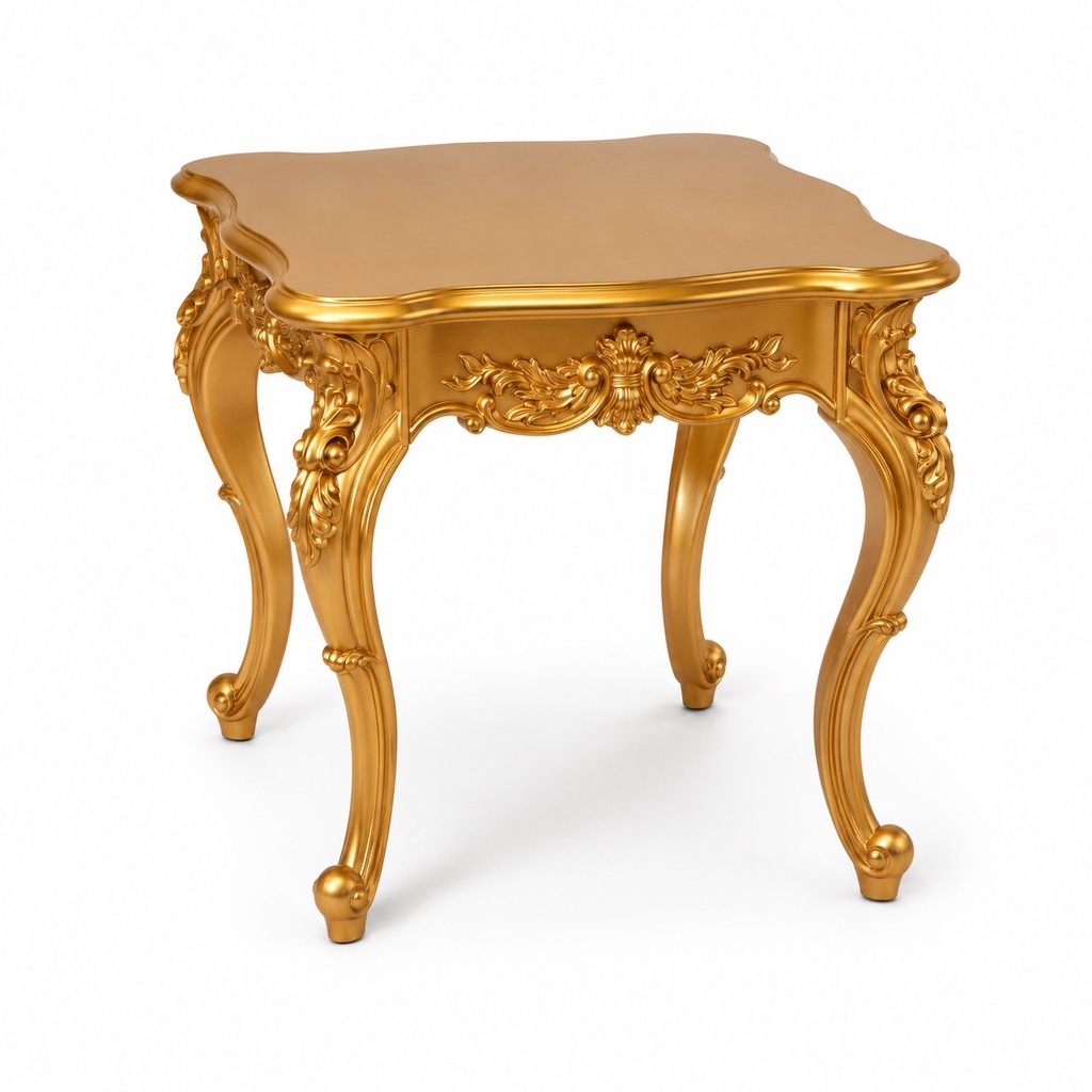 [ISO-1818#] VERSAILLES ROCOCO GOLD SIDE TABLE