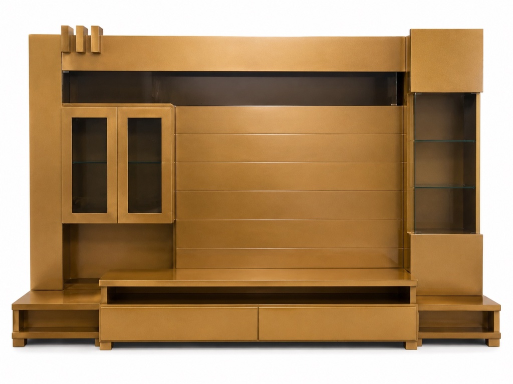 IMPERIAL CREST GOLD TV WALL UNIT
