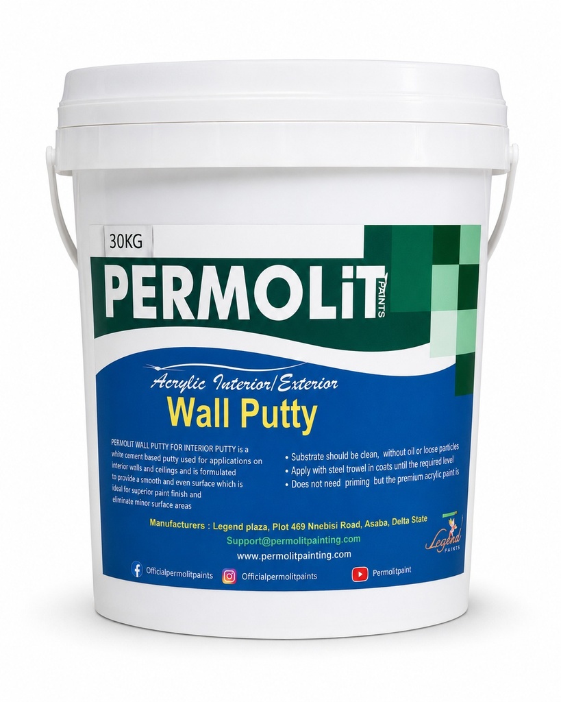 [PMT-APUT-30KG-STD] PERMOLIT ACRYLIC PUTTY - 30KG