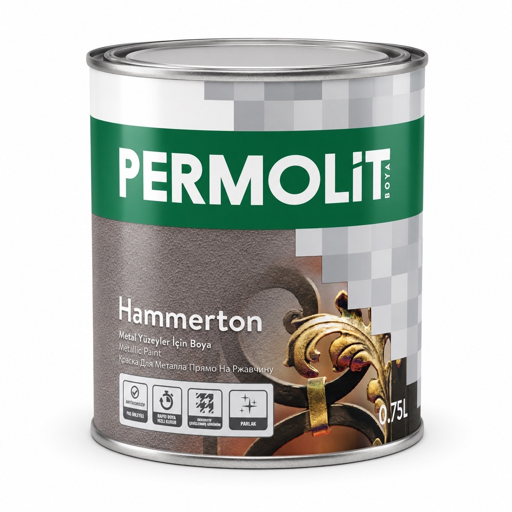 [PMT-HAM-075L-1301] PERMOLIT HAMMERTON METALLIC PAINT - 0.75L (1301)
