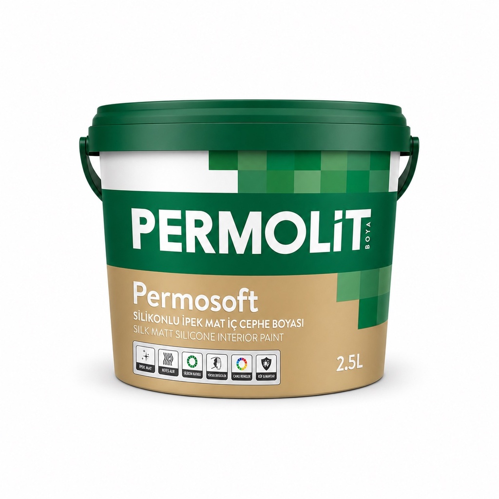 [PMT-IPEK-25L-00140] PERMOLIT PERMOSOFT {IPEK MAT} INTERIOR PAINT - 2.5L (00140)