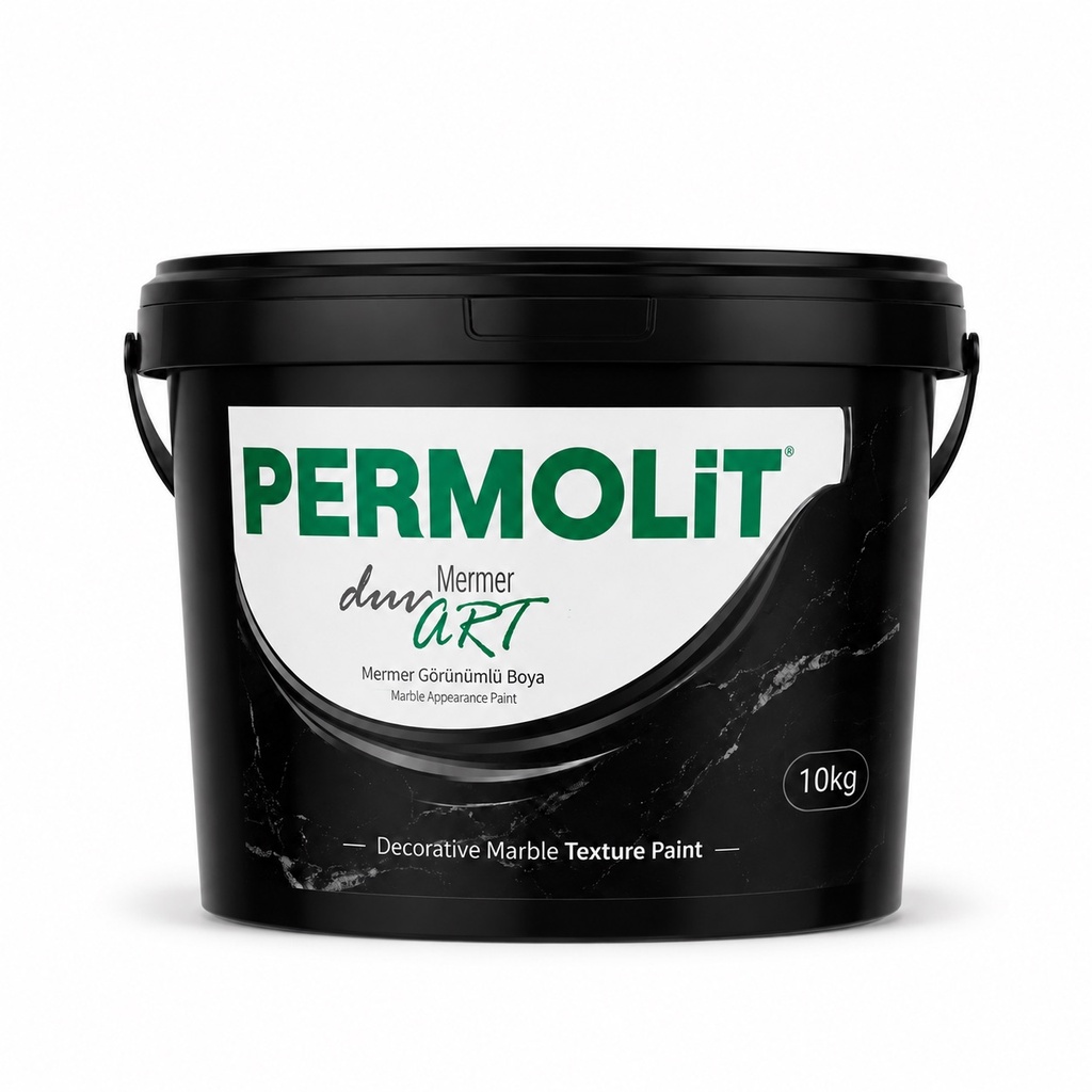 [PMT-MTEX-10KG-100BEYAZ] PERMOLIT MARBLE TEXTURE DECORATIVE PAINT - 10KG (100 BEYAZ)