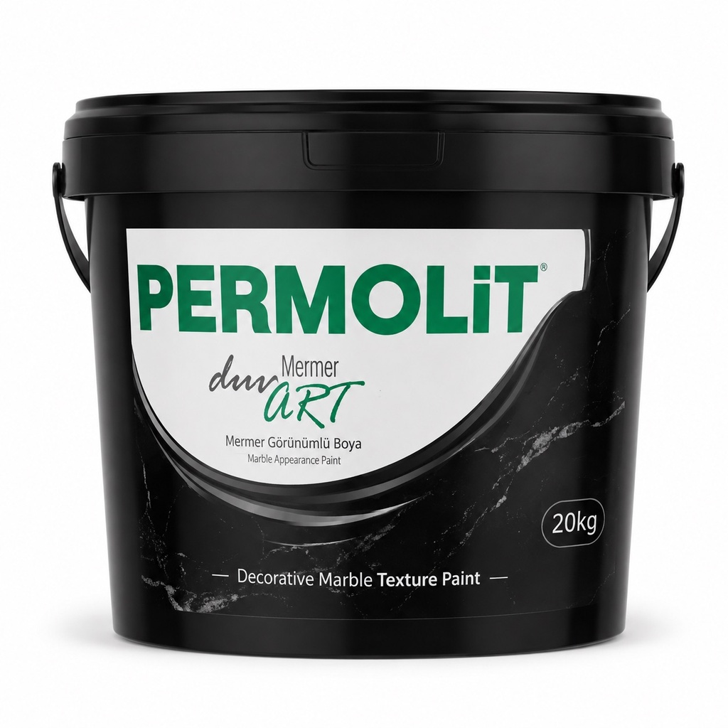 [PMT-MTEX-20KG-100BEYAZ] PERMOLIT MARBLE TEXTURE DECORATIVE PAINT - 20KG (100 BEYAZ)