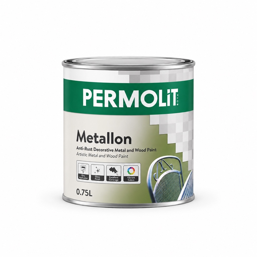 [PMT-METD-075L-8001] PERMOLIT METALLON DECORATIVE PAINT - 0.75L (8001)