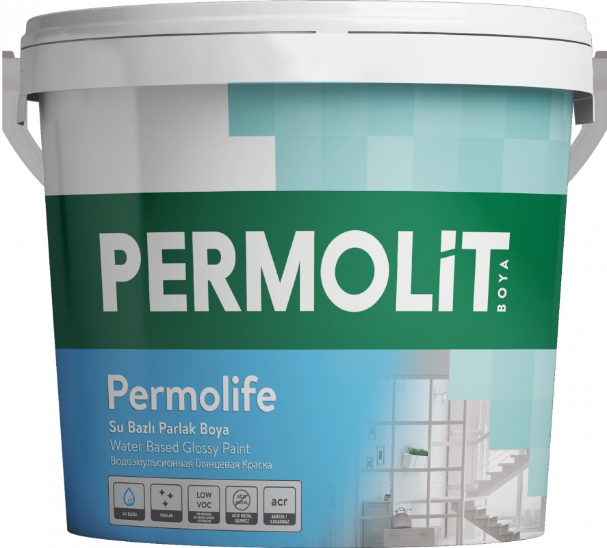[PMT-PLIFG-25L-BEYAZ] PERMOLIT PERMOLIFE GLOSSY PAINT - 2.5L