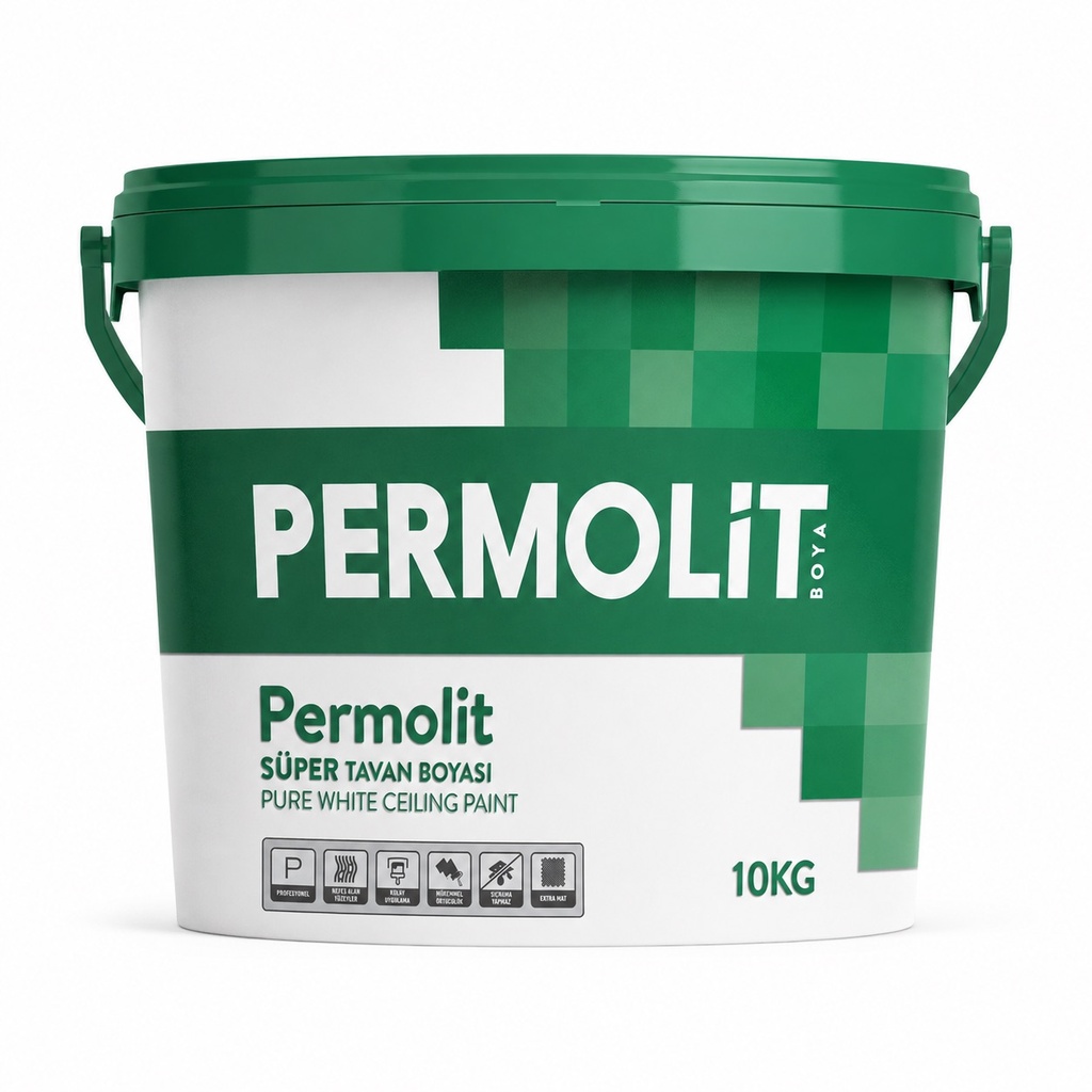 [PMT-CEIL-10KG-STD] PERMOLIT PURE WHITE CEILING PAINT - 10KG