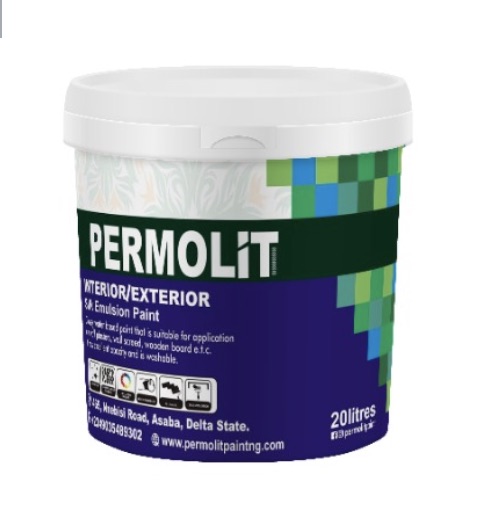 [PMT-SILK-20L-PBASE] PERMOLIT SILK EMULSION INTERIOR/EXTERIOR PAINT - 20L (P-BASE)