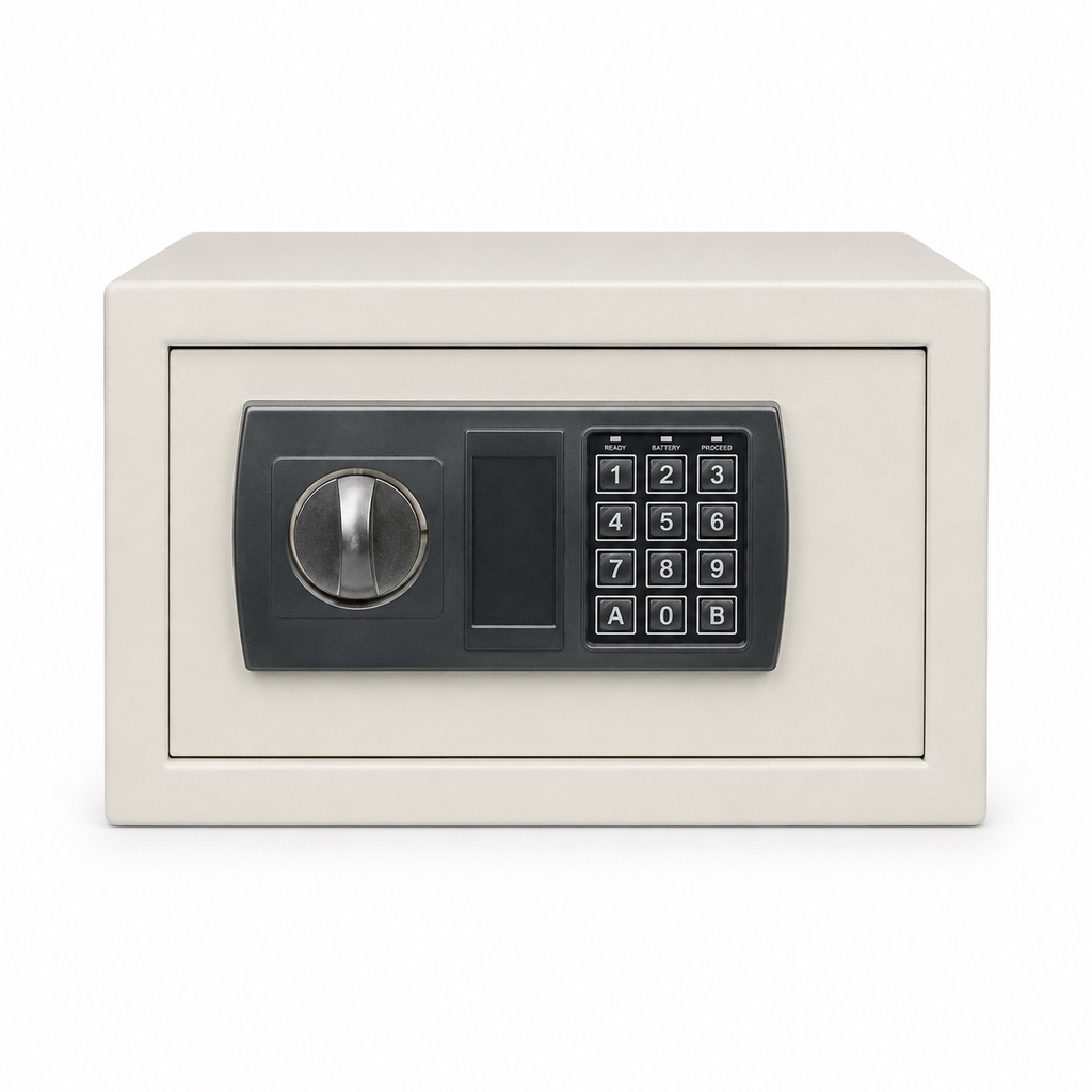 MINIMALIST HOTEL SAFE ON WHITE