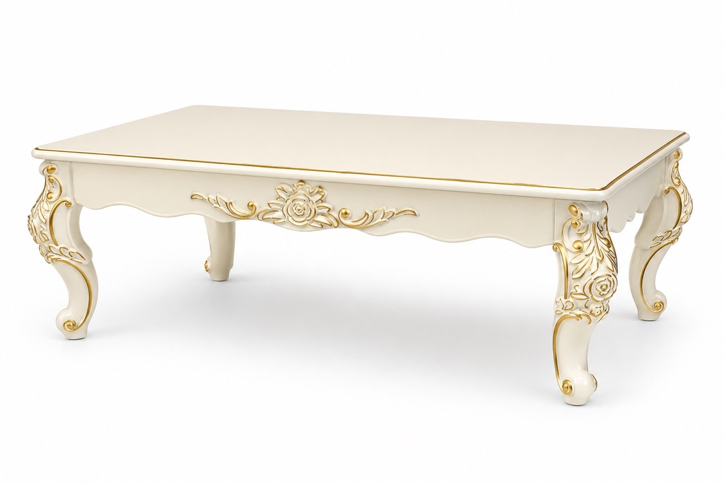 FLORENCE IVORY GOLD CENTRE TABLE
