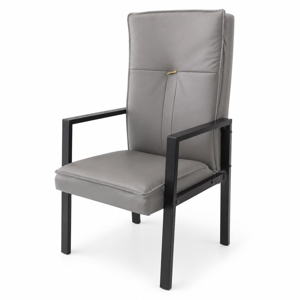 [2119#] SILVERLINE GREY HIGH-BACK VISITOR CHAIR
