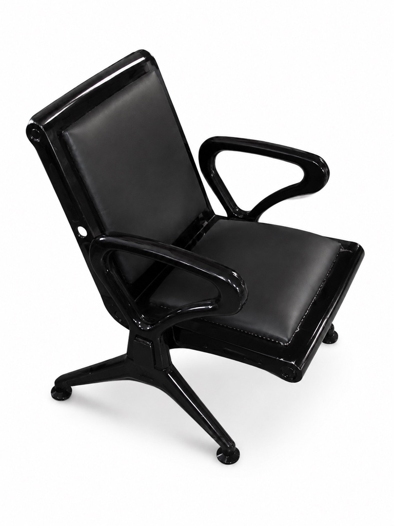 [YA-35#] BLACK PADDED VISITOR CHAIR