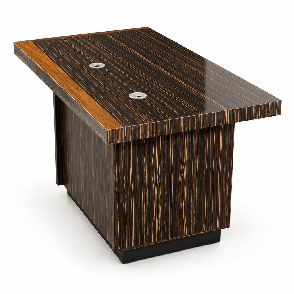 [T512-12#] ZEBRANO SIGNATURE OFFICE DESK