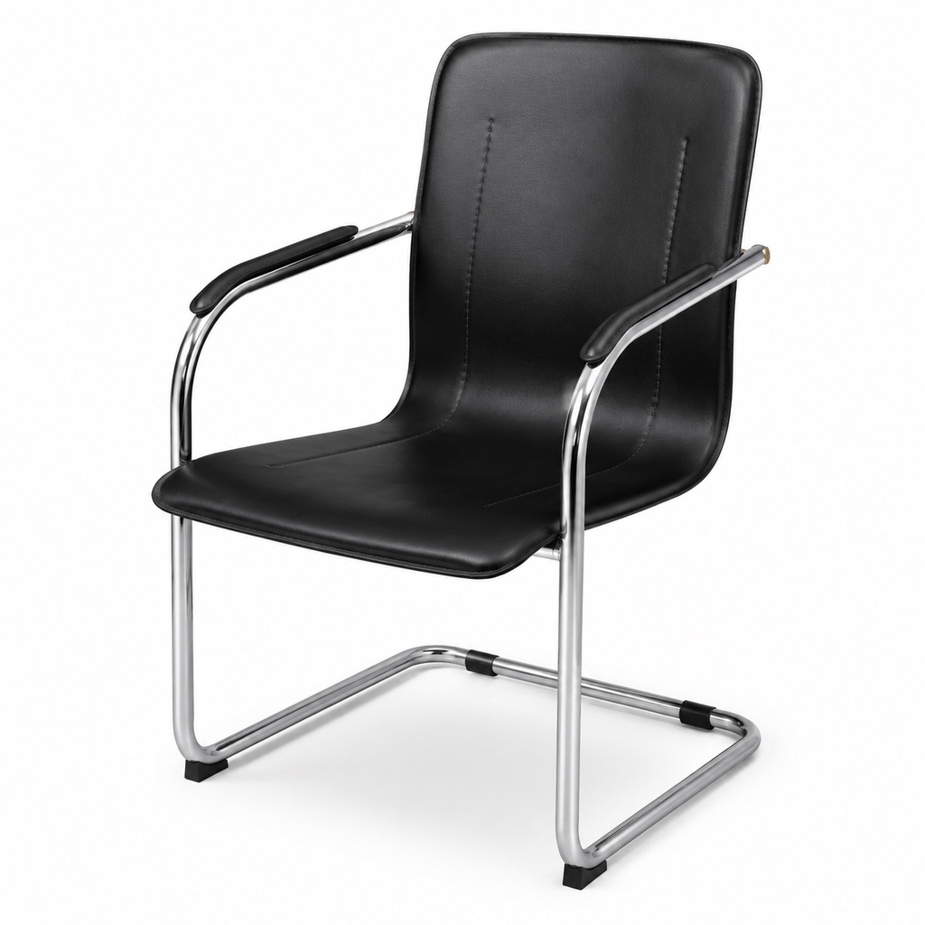 ARDEN BLACK CANTILEVER VISITOR CHAIR