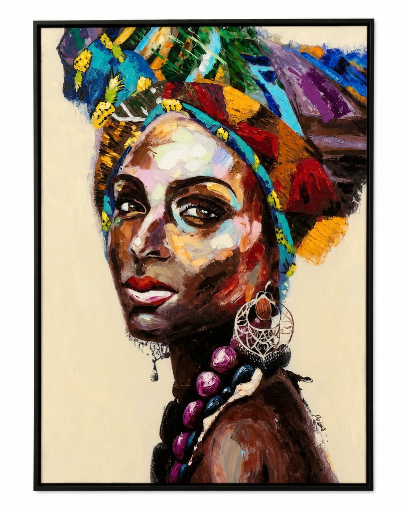 AMARI COLOUR CROWN FRAMED ARTWORK