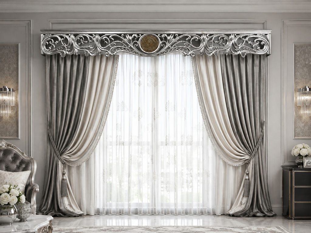 IMPERIA SILVER MEDALLION CURTAIN HOOD