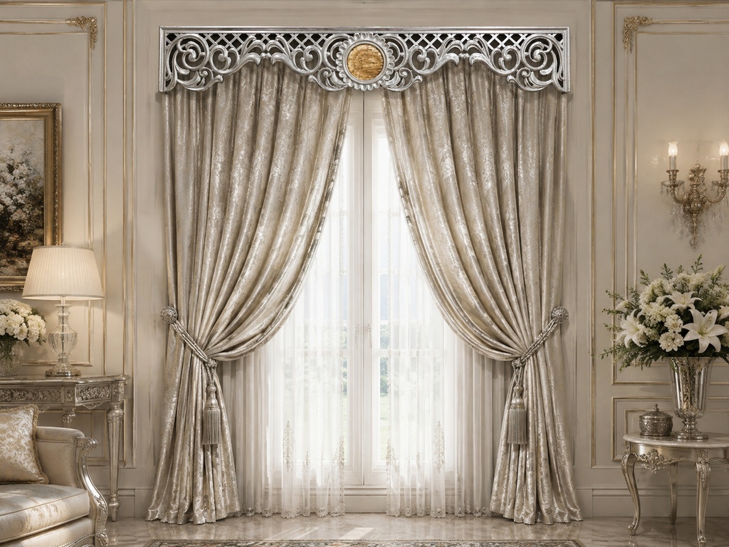 SILVARA MEDALLION CURTAIN HOOD