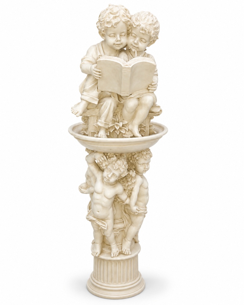 CHERUBIA CLASSICAL FIGURAL PEDESTAL