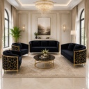 VELVET GOLD LATTICE SOFA COLLECTION