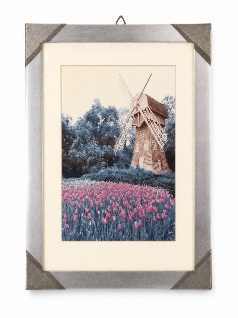 FRAMED WINDMILL WALL ART