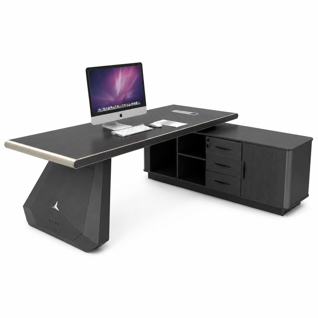 NOVARA EXECUTIVE L-DESK – CHARCOAL