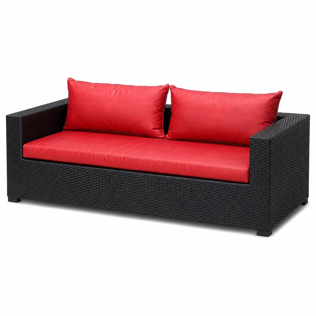 MONACO 3-SEATER RATTAN SOFA