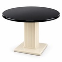 WHITE ROUND DINING TABLE