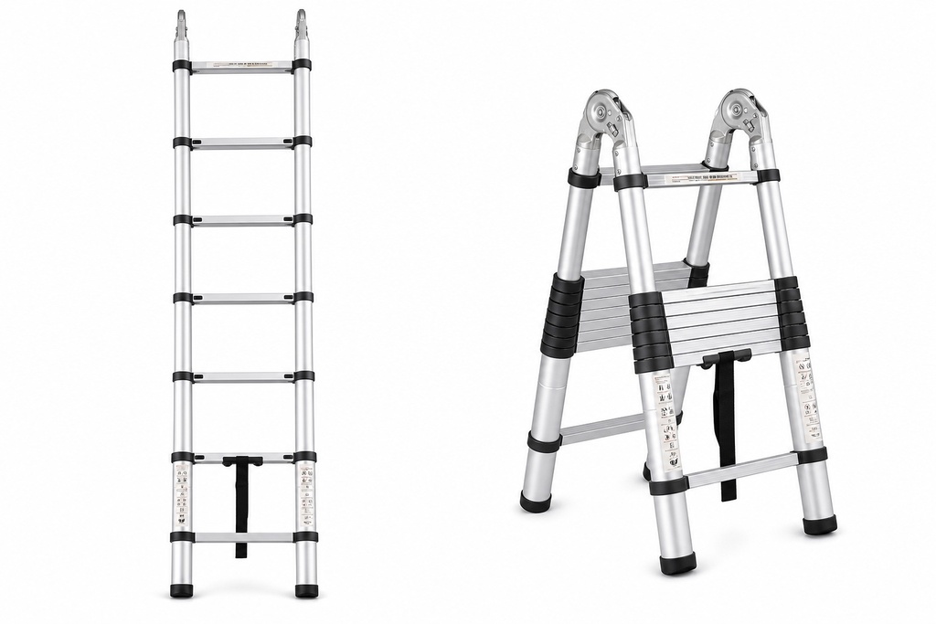 MULTI-PURPOSE TELESCOPIC ALUMINUM LADDER
