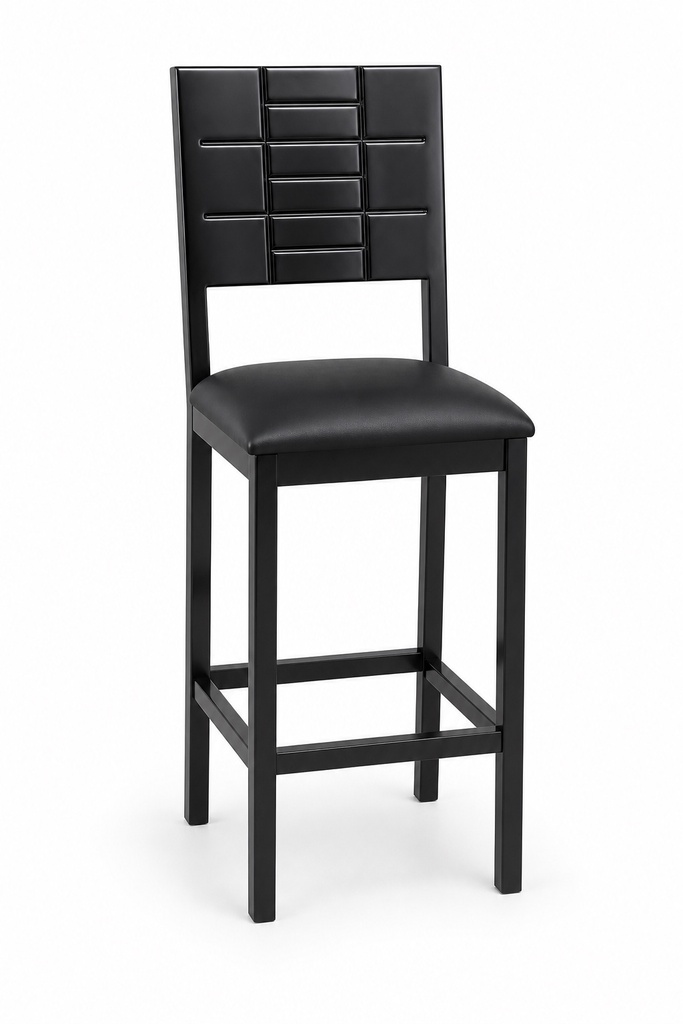 [BC777# BLACK] BLACK GEOMETRIC BAR STOOL